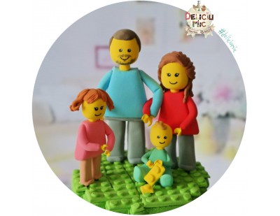 Figurine Tort Familie Lego